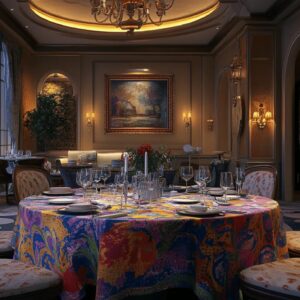 5 raisons d’opter pour une nappe ronde toile ciree elastiquee plutot qu’une nappe classique
