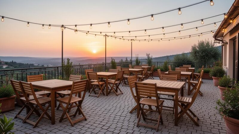 Comparatif des meilleurs fournisseurs de tables et chaises pour terrasse professionnelle
