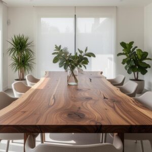 Comment intégrer les plateaux de table en bois de Suar massif dans votre décoration intérieure