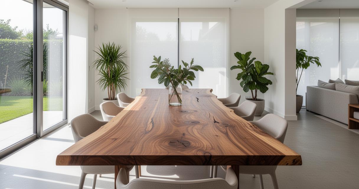 Comment intégrer les plateaux de table en bois de Suar massif dans votre décoration intérieure